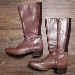 Leather Brown Boots Womens 9.5